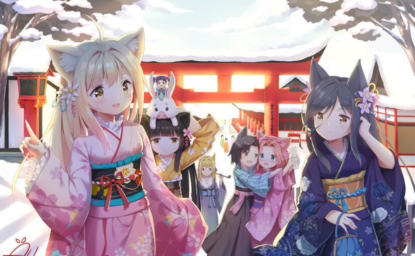 【P0153】文文的图包第49弹 新的一年也请多多关照~初诣主题特辑