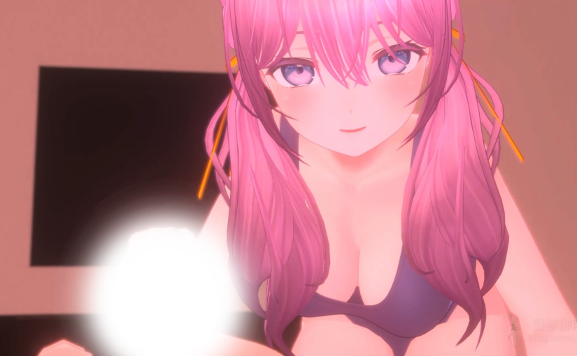 【R3835】[ほろぽん] 巨乳スク水ツインテール妹がお口でご奉仕～寝起き編～【3Dアニメ】